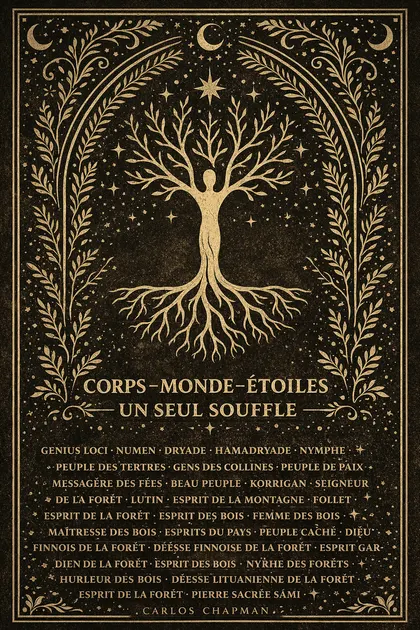 Affiche verticale Corps-Monde-Etoiles, un seul souffle.