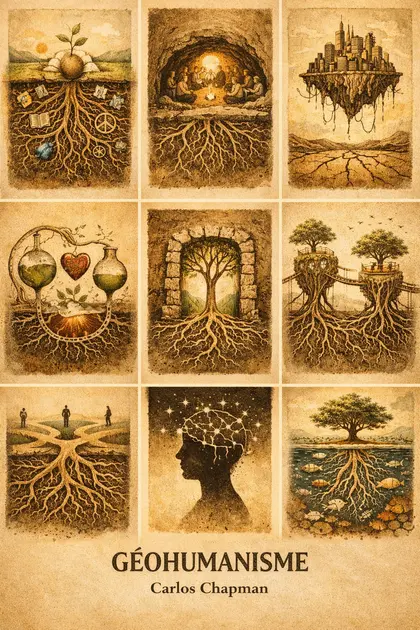 Affiche Geohumanisme en cartes visuelles.